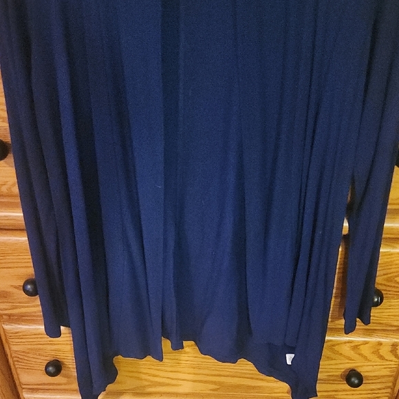 Liz Claiborne Navy Open Cardigan - Picture 3 of 6
